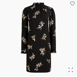 J. Crew Factory printed ruffleneck dress NWT